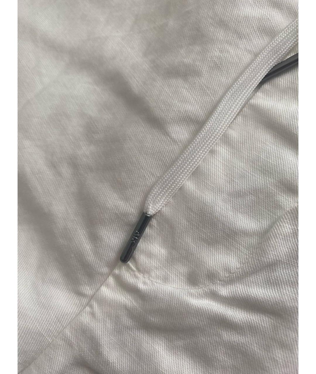 EMPORIO ARMANI Белые льняные повседневные брюки, фото 3