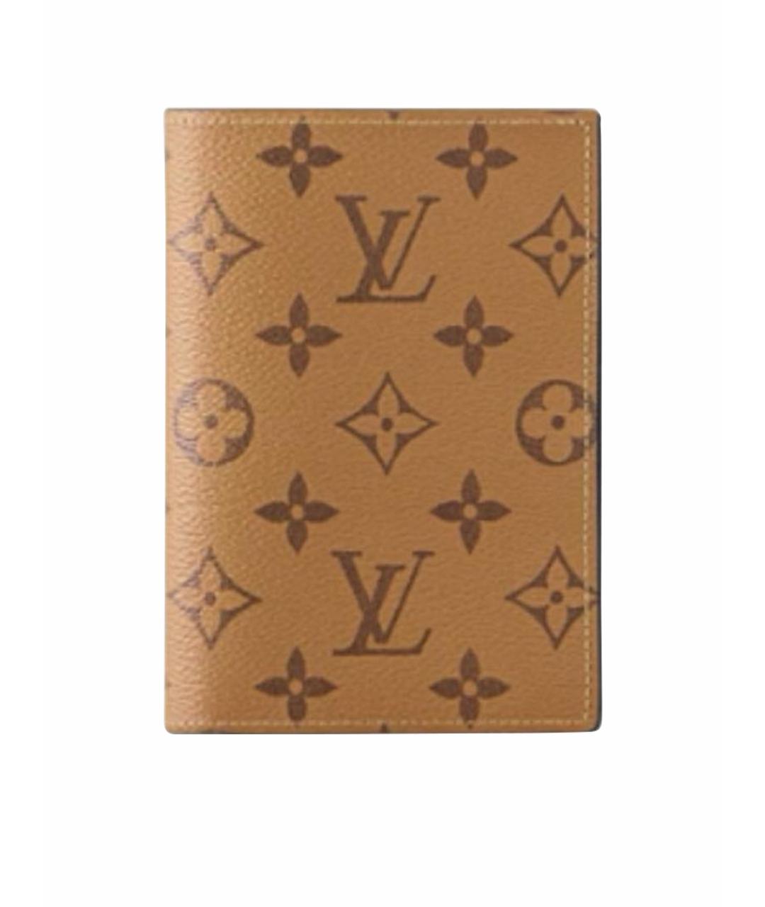 LOUIS VUITTON Коричневый кардхолдер, фото 1
