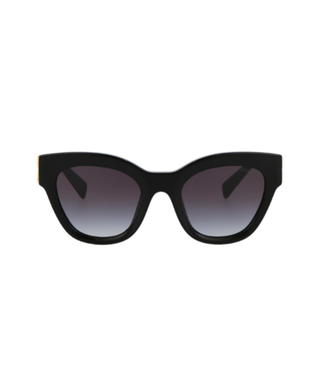 MIU MIU Черные пластиковые солнцезащитные очки, фото 2