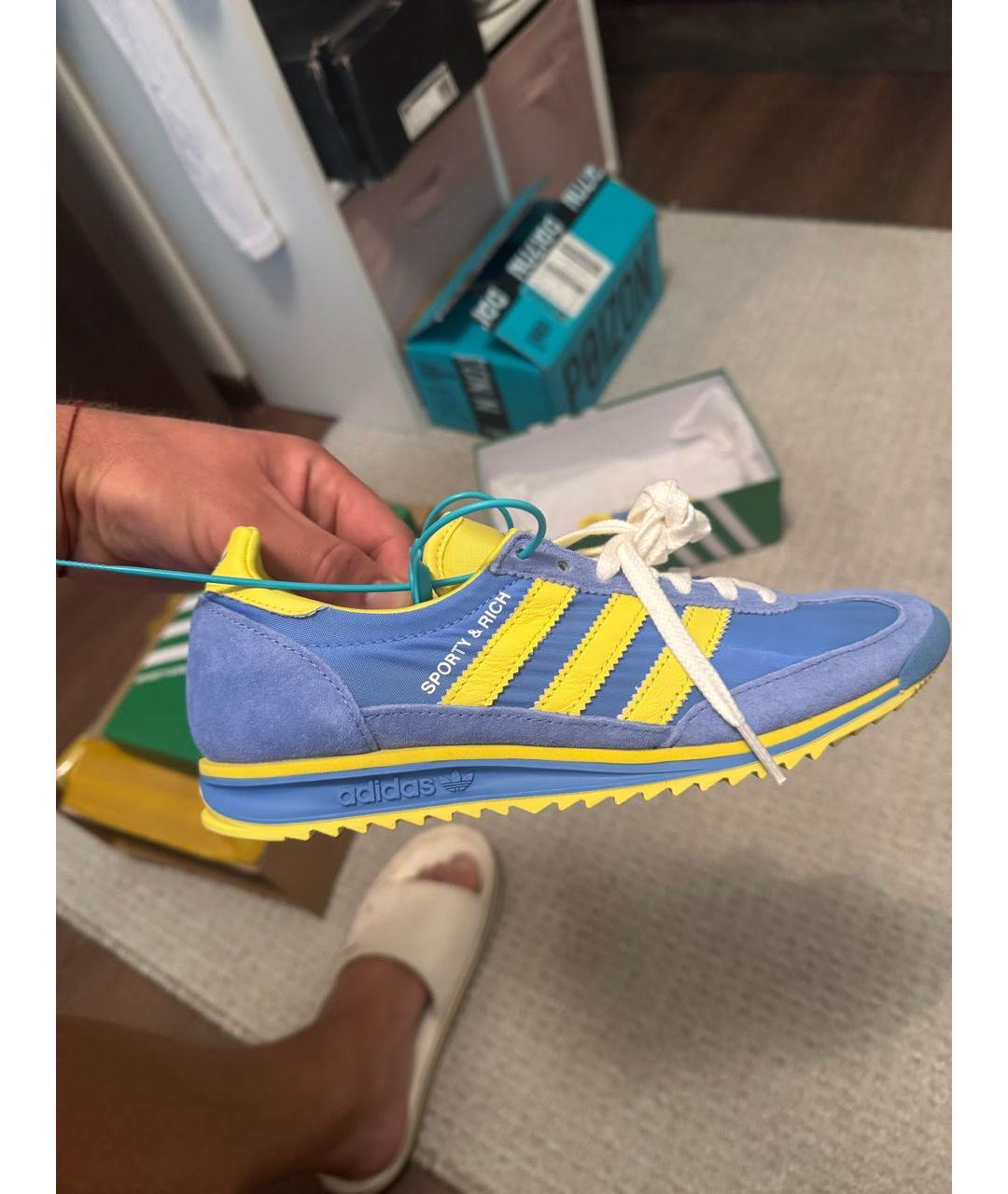 ADIDAS Голубые кроссовки, фото 5