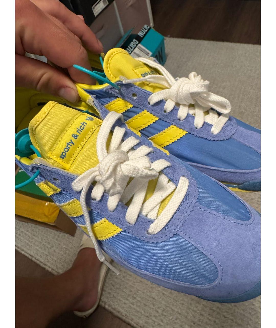 ADIDAS Голубые кроссовки, фото 6
