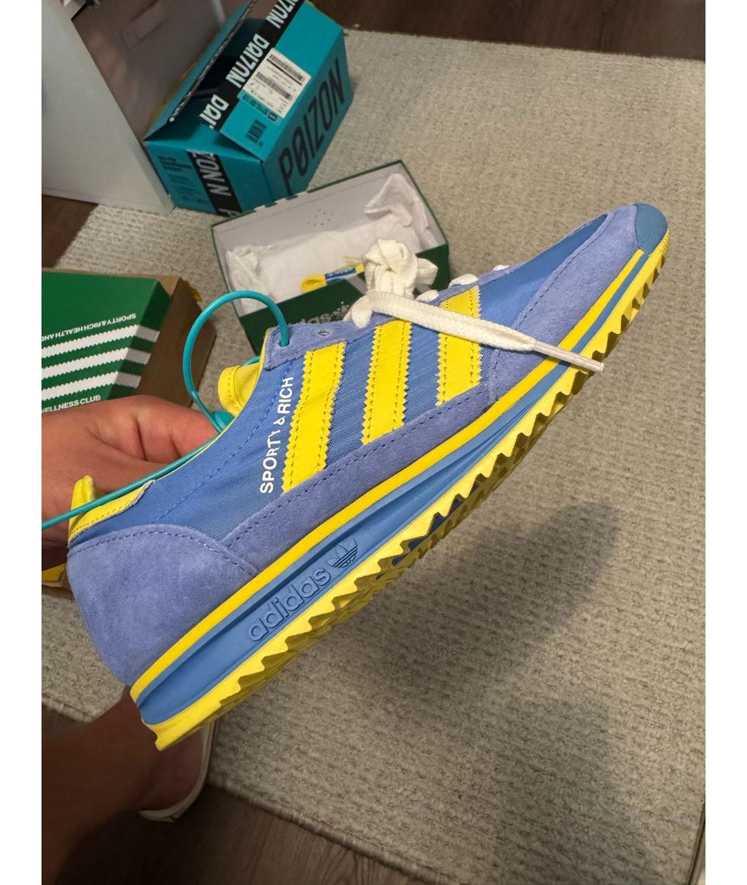 ADIDAS Голубые кроссовки, фото 7