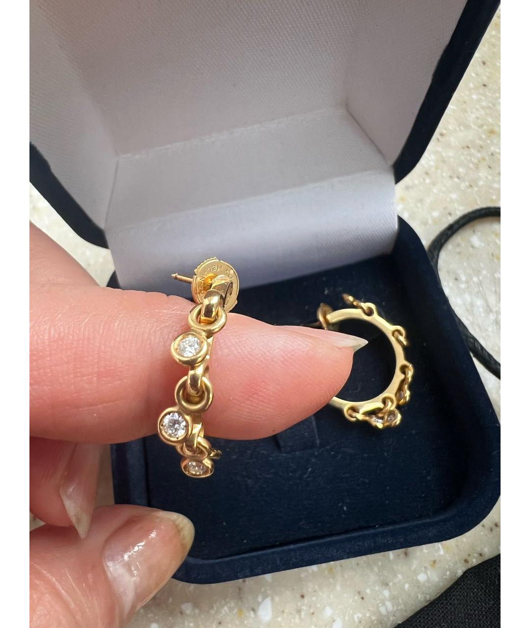 CHRISTIAN DIOR Золотые серьги из желтого золота, фото 4