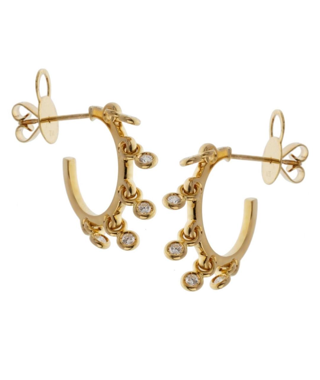 CHRISTIAN DIOR Золотые серьги из желтого золота, фото 1