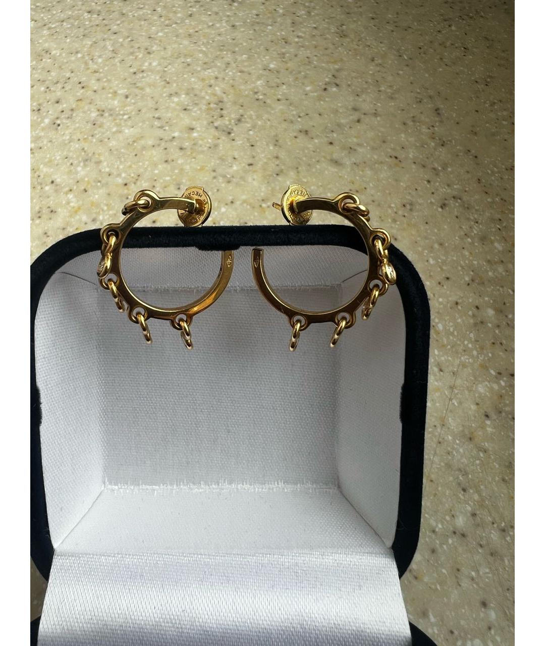 CHRISTIAN DIOR Золотые серьги из желтого золота, фото 3