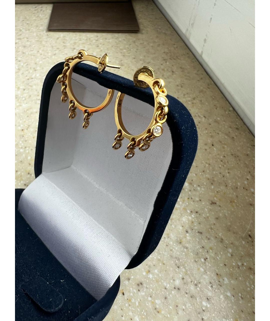 CHRISTIAN DIOR Золотые серьги из желтого золота, фото 2