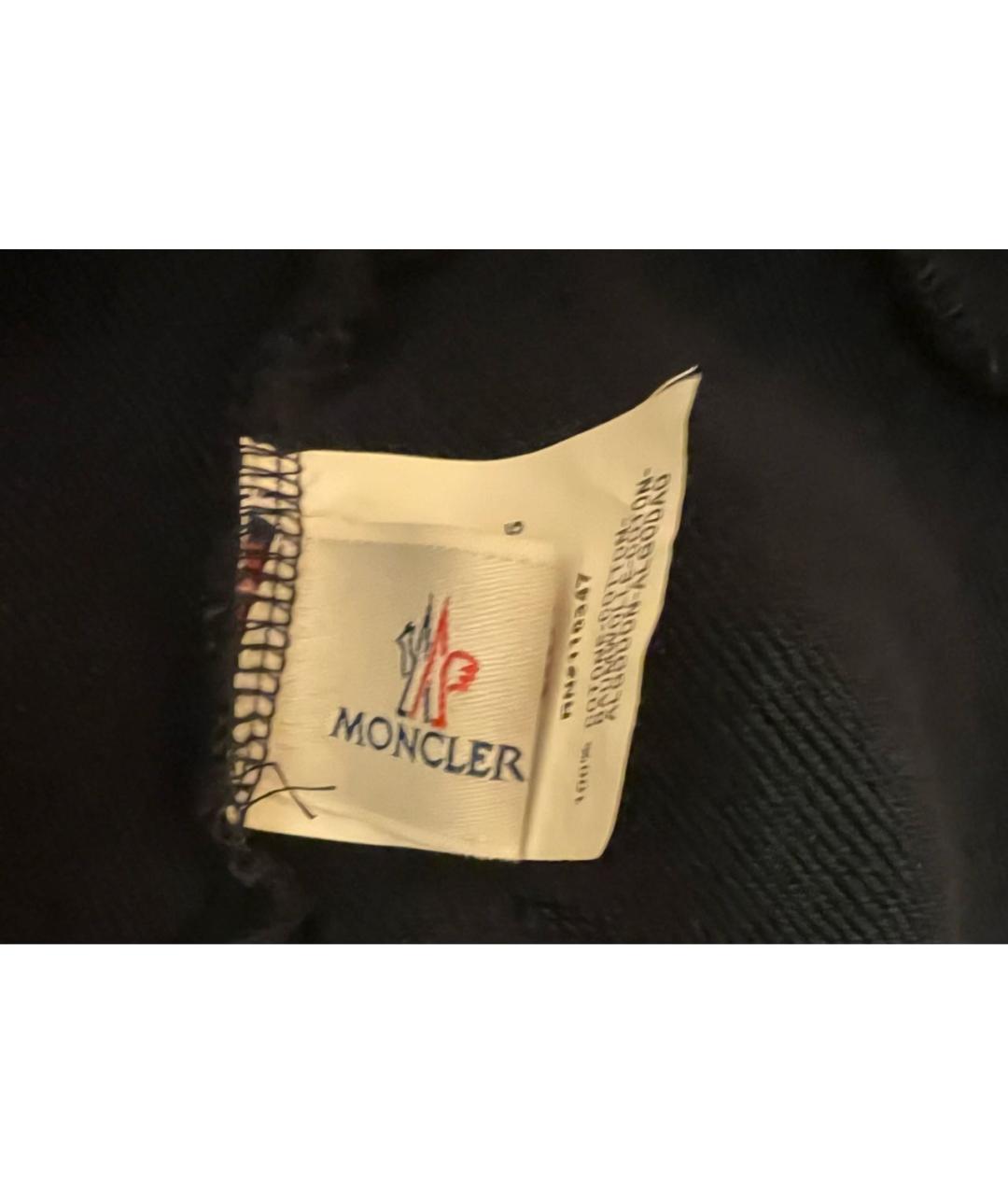 MONCLER Темно-синий хлопковый кардиган, фото 5