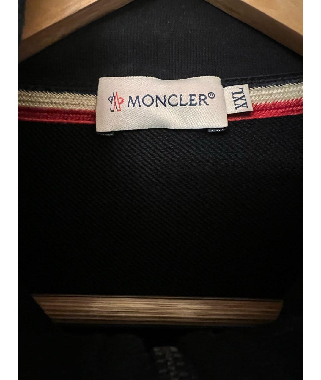 MONCLER Темно-синий хлопковый кардиган, фото 3
