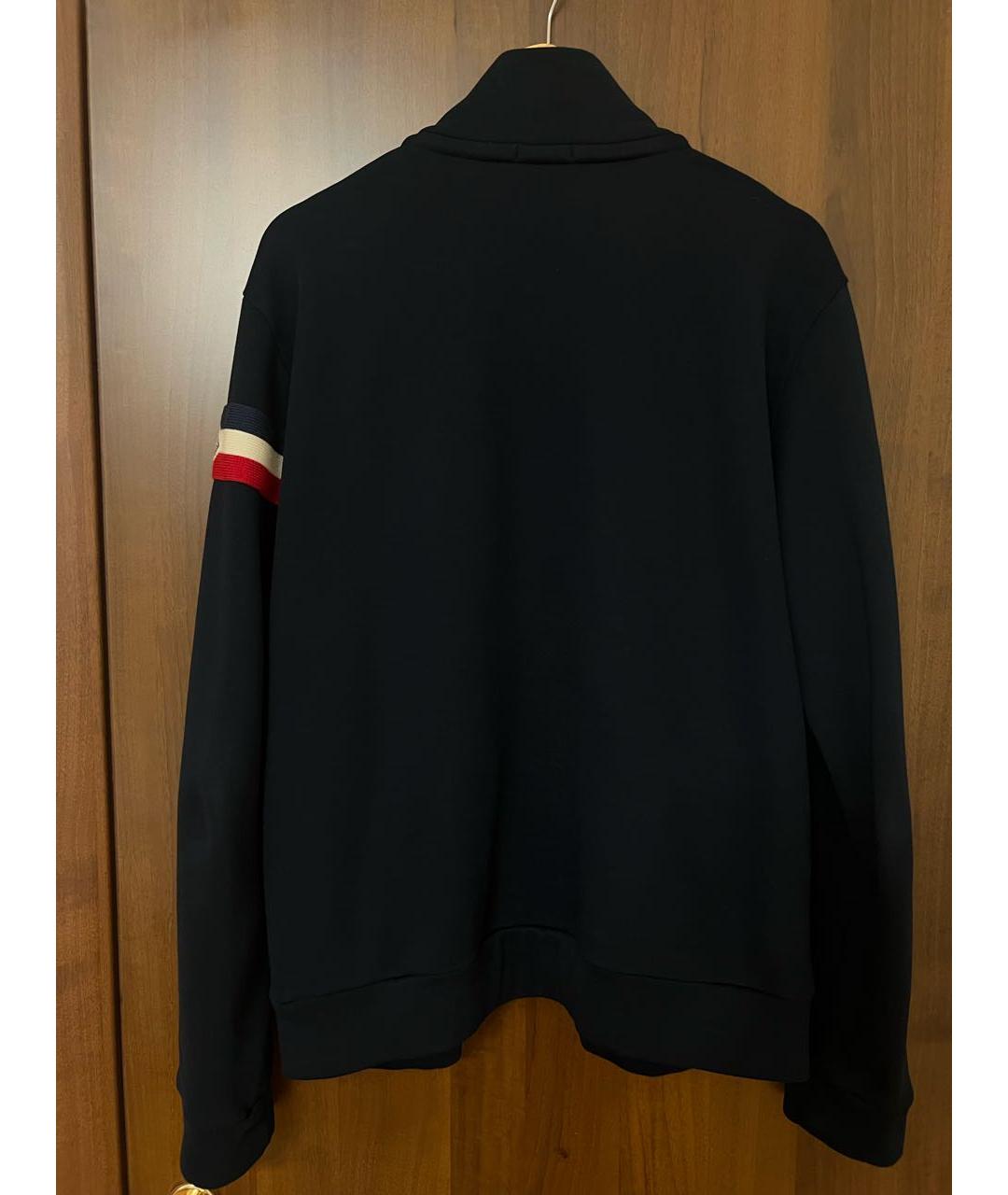 MONCLER Темно-синий хлопковый кардиган, фото 2