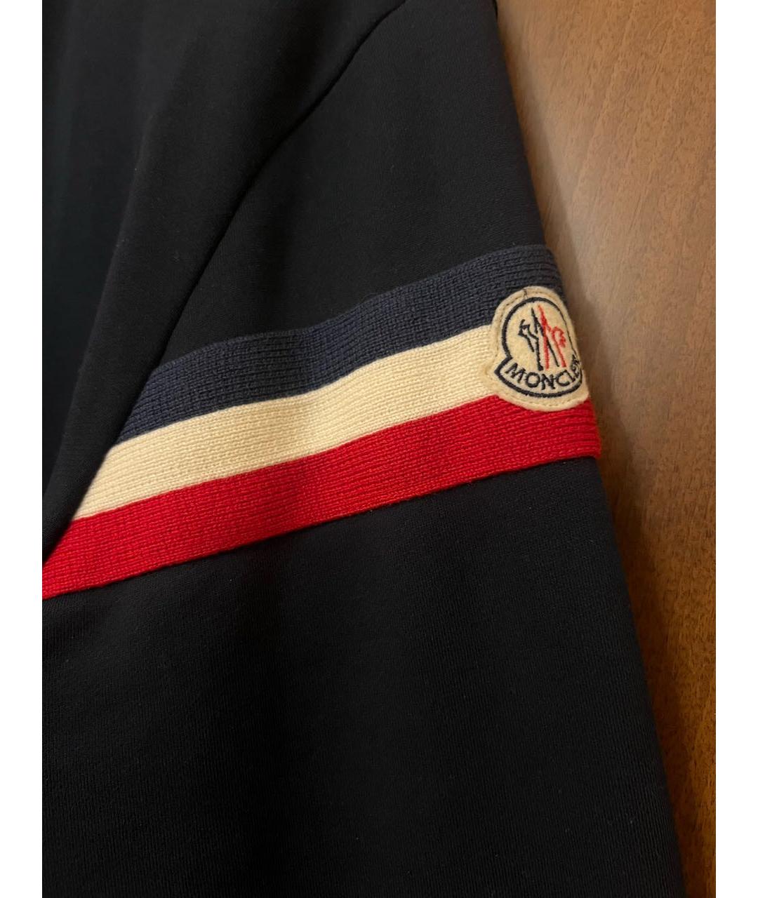 MONCLER Темно-синий хлопковый кардиган, фото 4