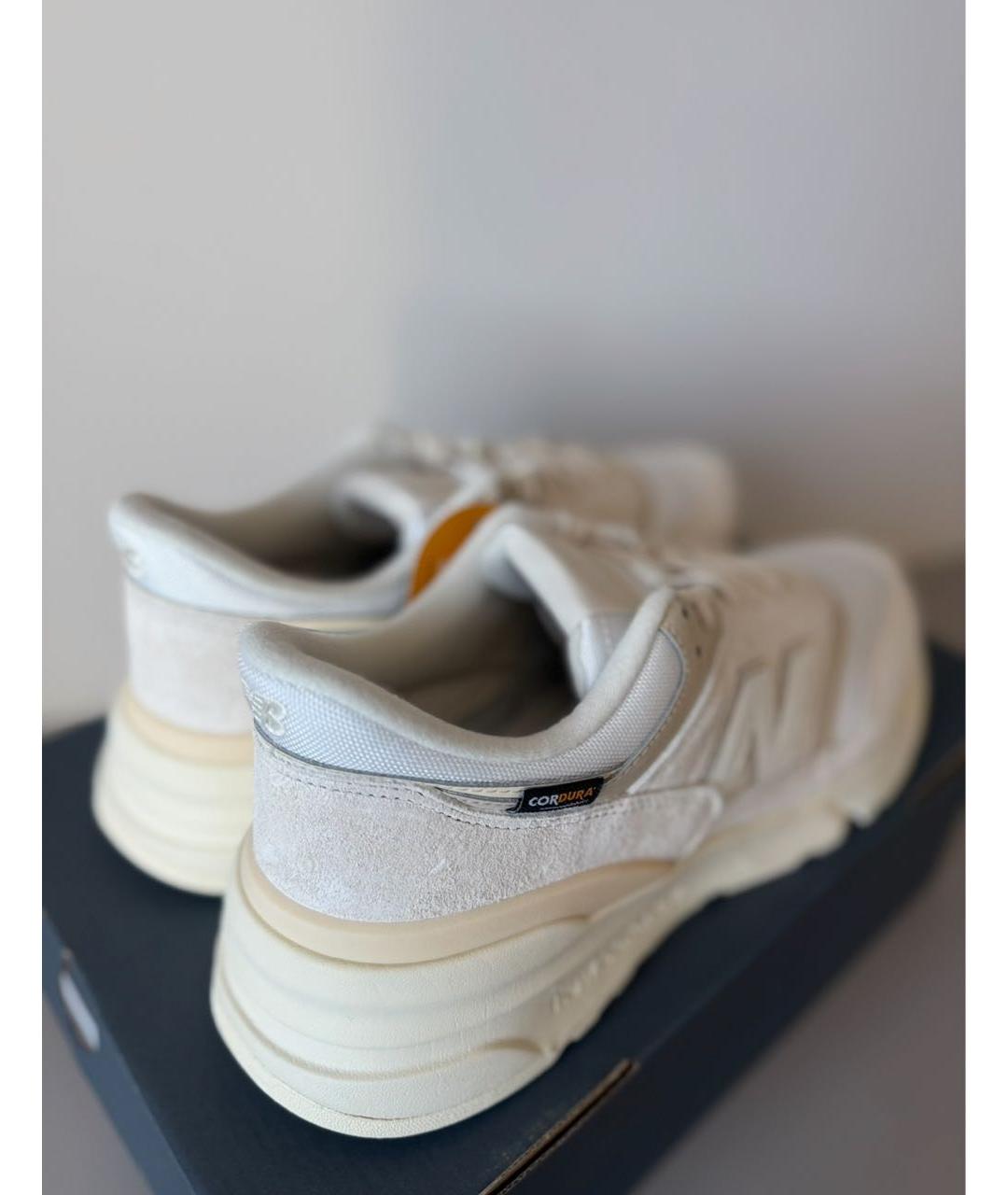 NEW BALANCE Бежевые замшевые низкие кроссовки / кеды, фото 4