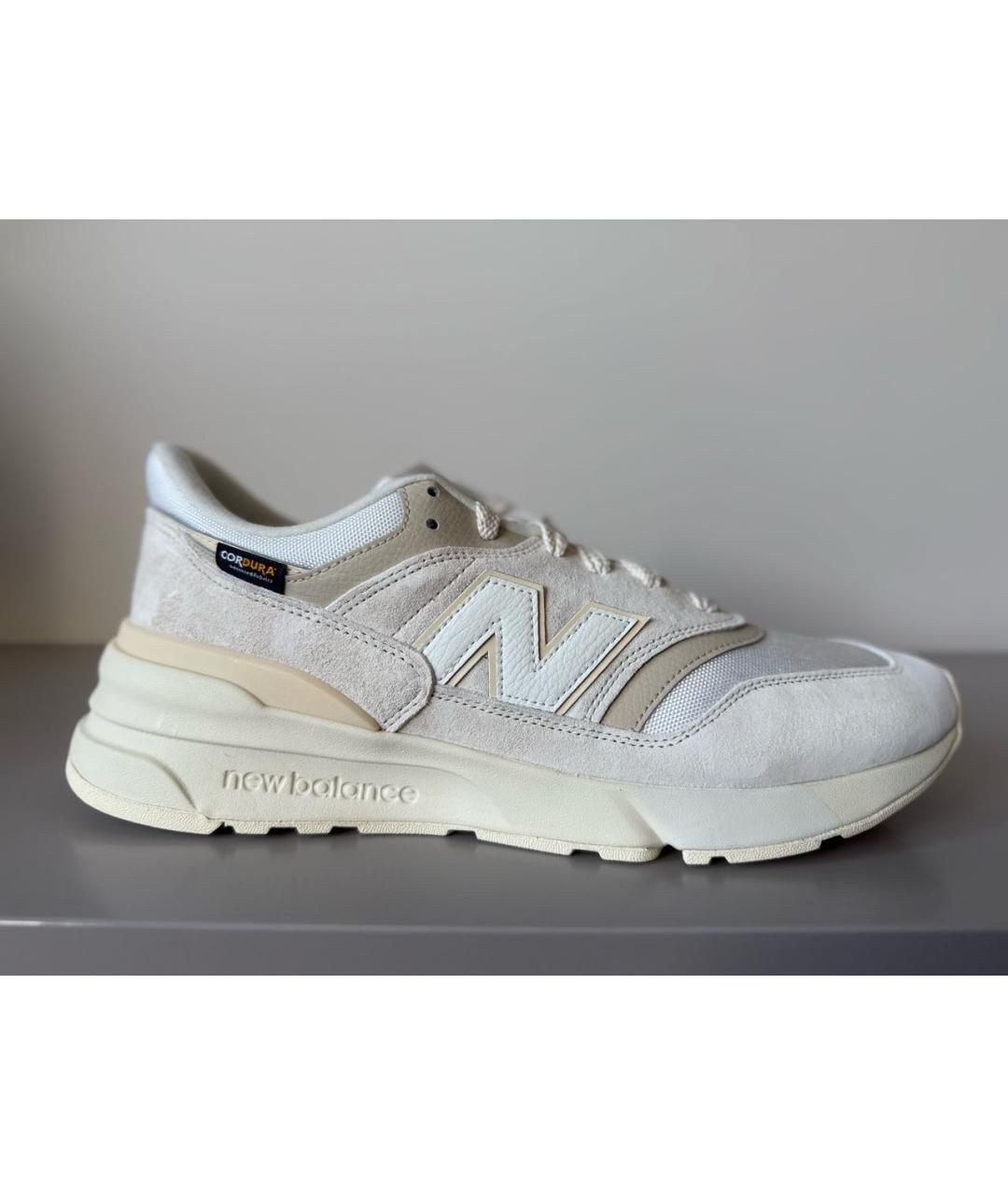 NEW BALANCE Бежевые замшевые низкие кроссовки / кеды, фото 5
