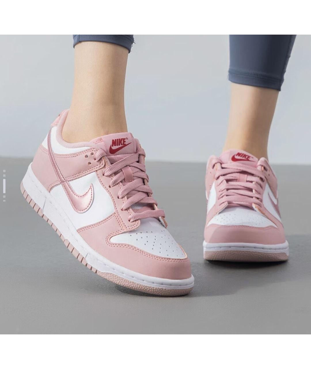 NIKE Розовые кожаные кеды, фото 7