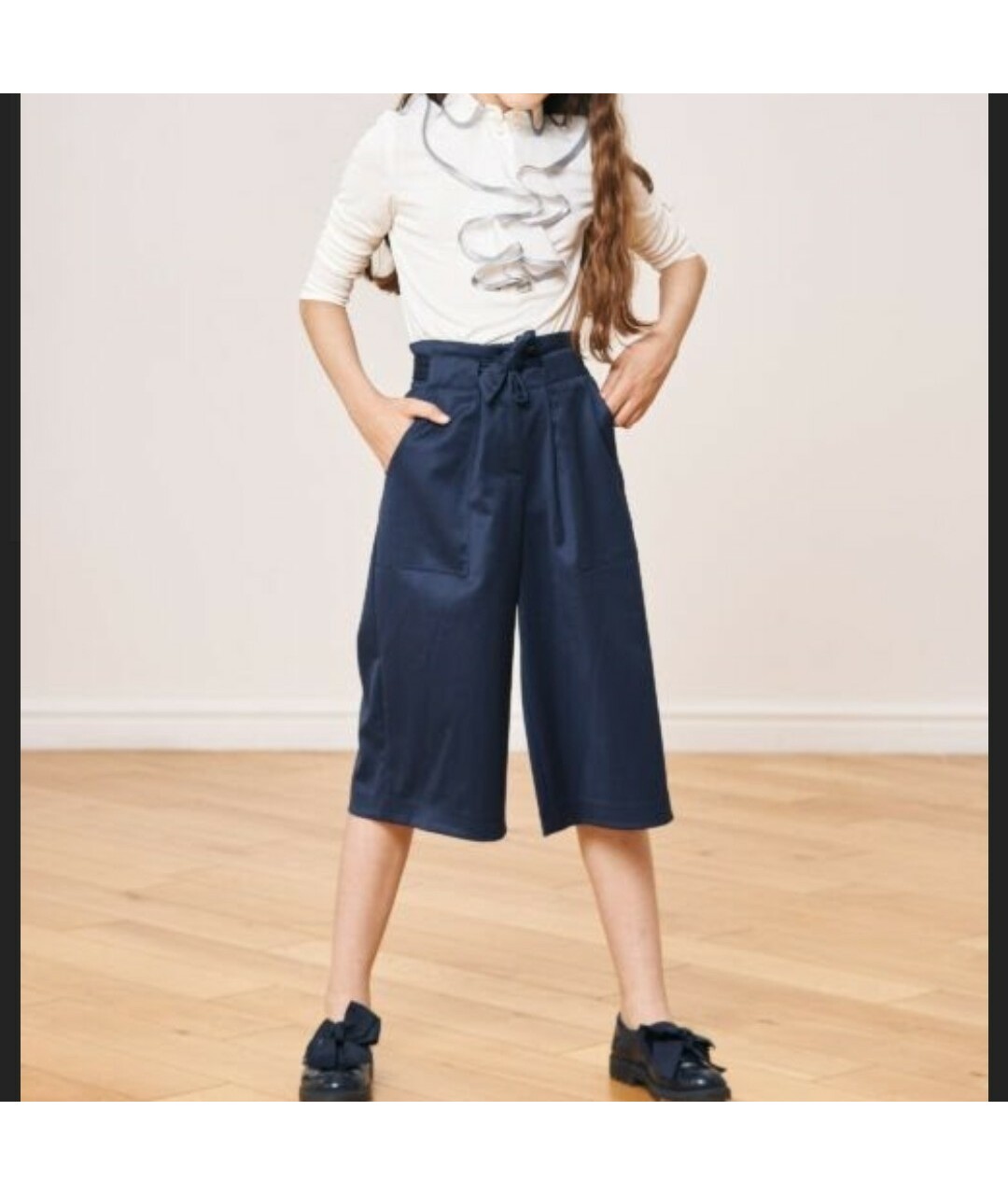 ZHANNA & ANNA Темно-синие полиэстеровые брюки и шорты, фото 3