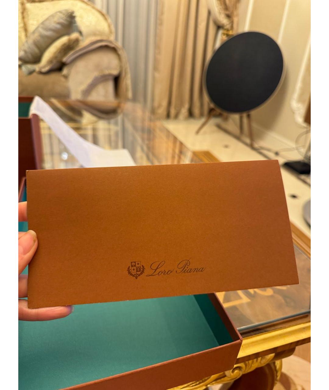 LORO PIANA Коричневые замшевые низкие кроссовки / кеды, фото 5