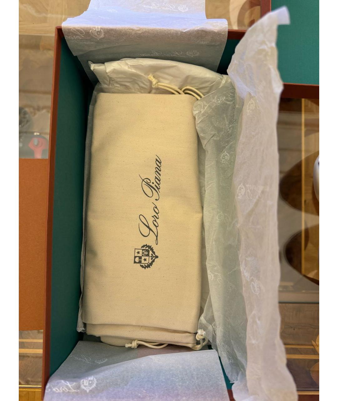 LORO PIANA Коричневые замшевые низкие кроссовки / кеды, фото 7