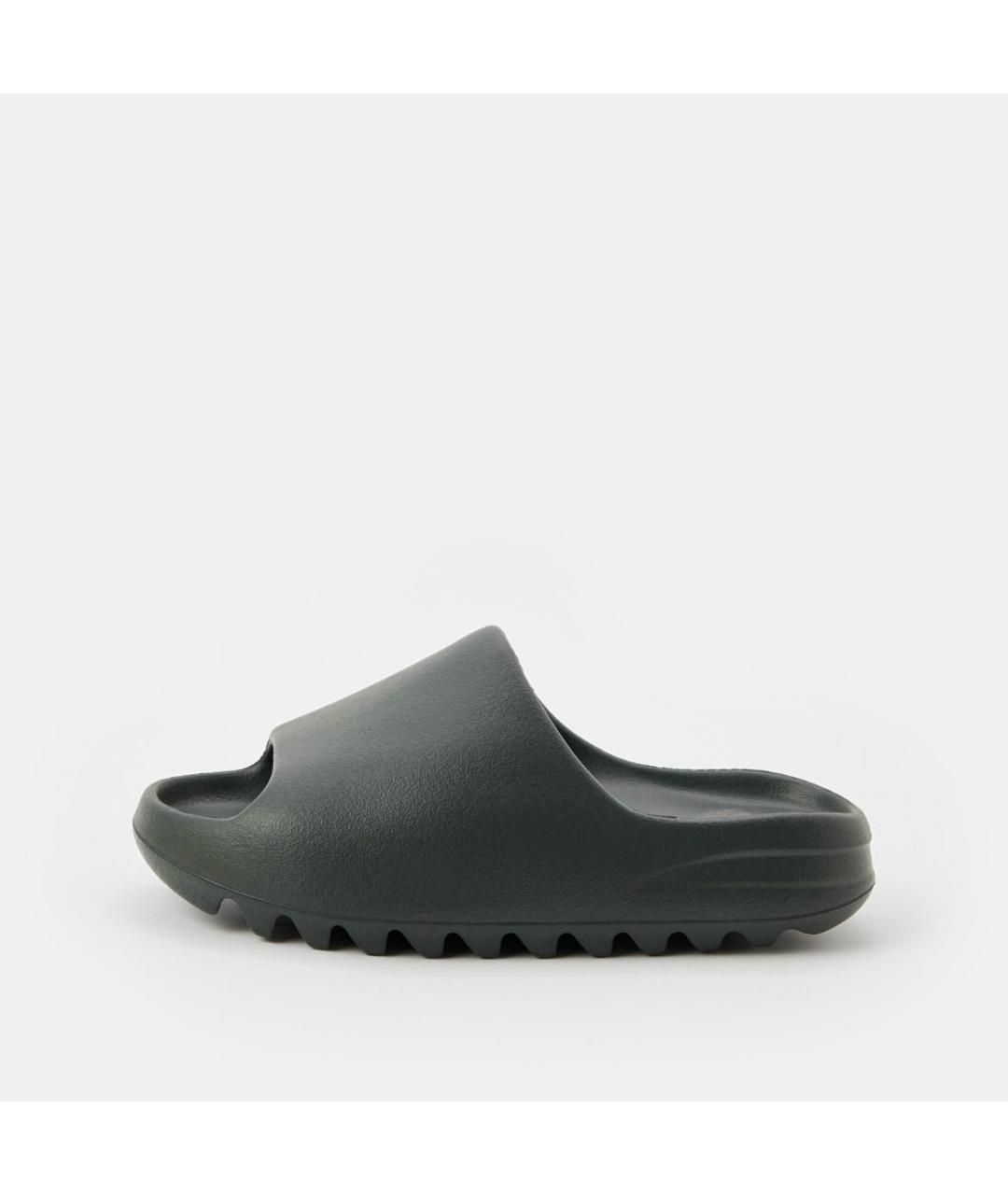 ADIDAS YEEZY Черные резиновые шлепанцы, фото 5