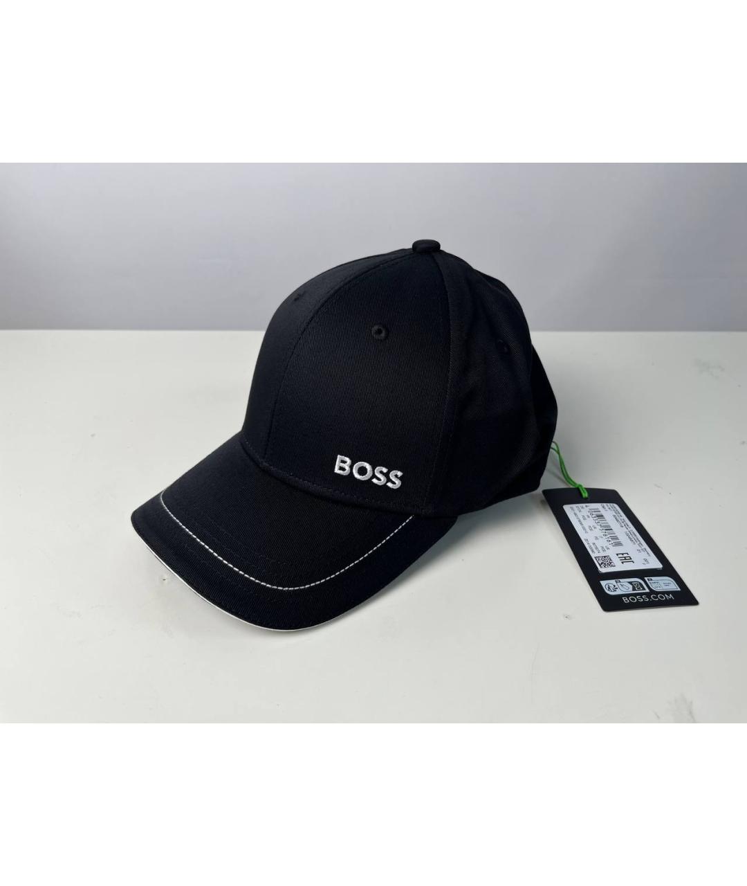 HUGO BOSS Черная хлопковая кепка/бейсболка, фото 7