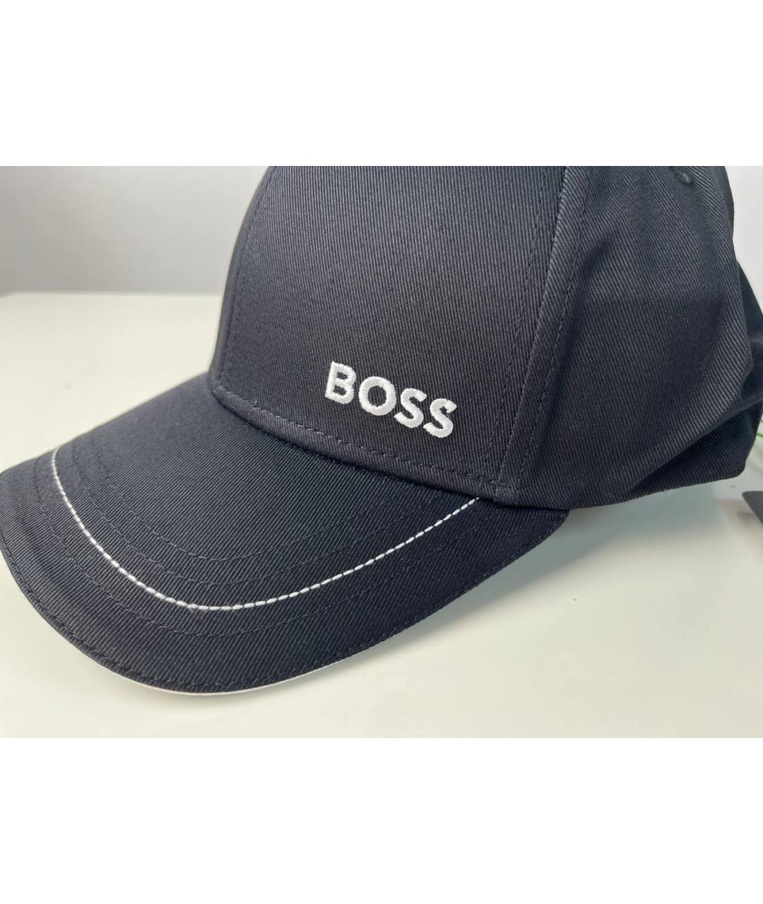HUGO BOSS Черная хлопковая кепка/бейсболка, фото 3