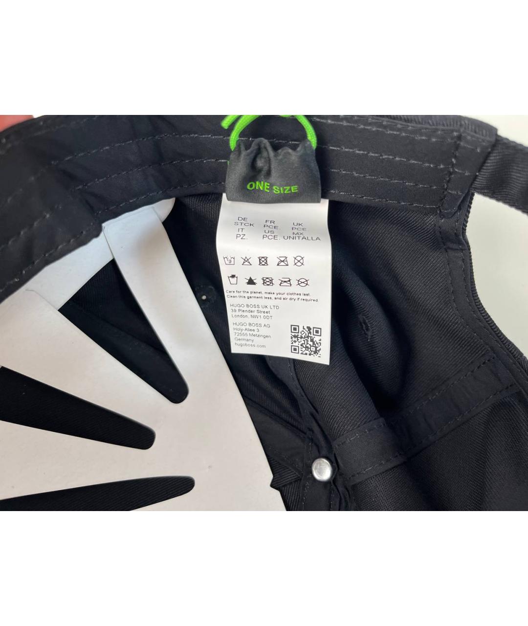 HUGO BOSS Черная хлопковая кепка/бейсболка, фото 5