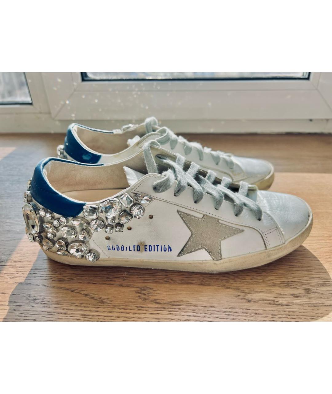 GOLDEN GOOSE DELUXE BRAND Белые кожаные кеды, фото 4