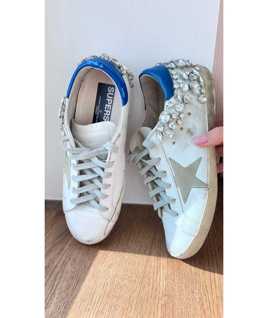 GOLDEN GOOSE DELUXE BRAND Белые кожаные кеды, фото 8