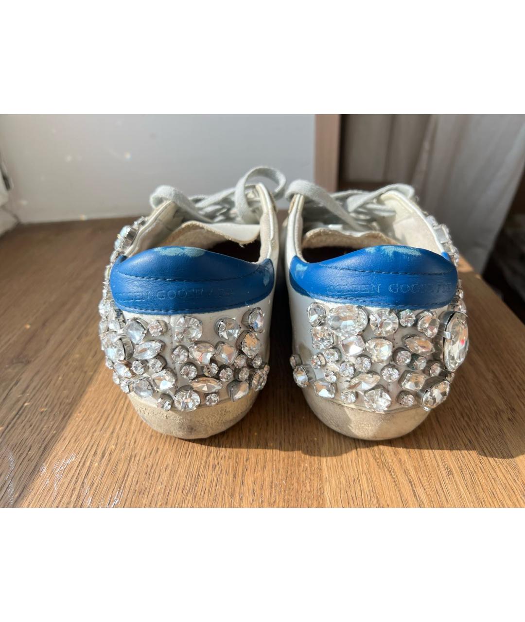 GOLDEN GOOSE DELUXE BRAND Белые кожаные кеды, фото 5