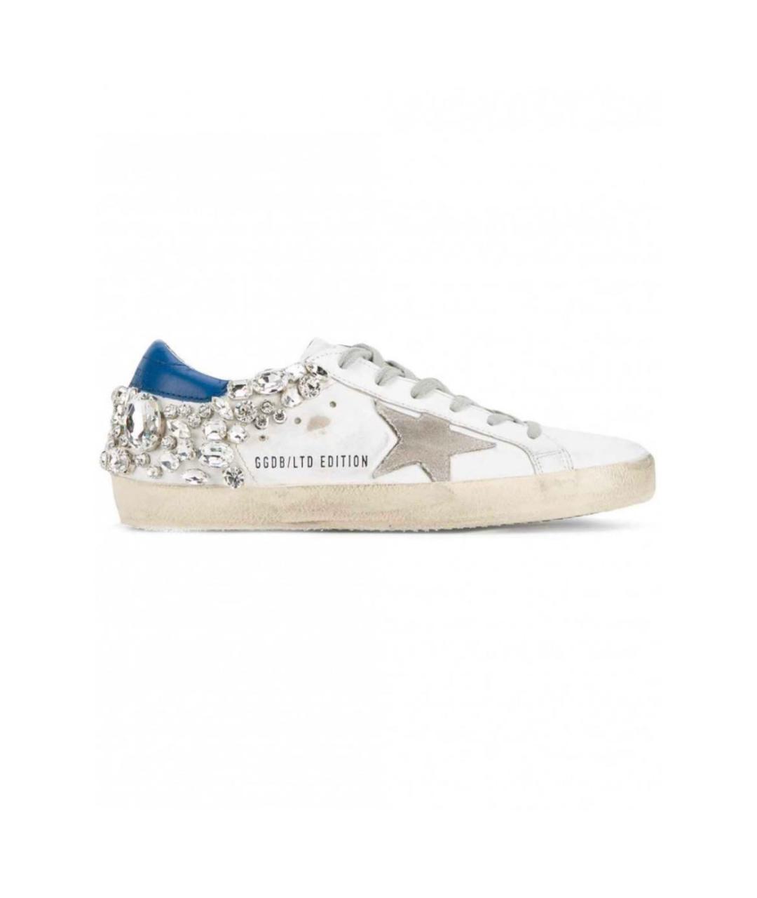 GOLDEN GOOSE DELUXE BRAND Белые кожаные кеды, фото 1