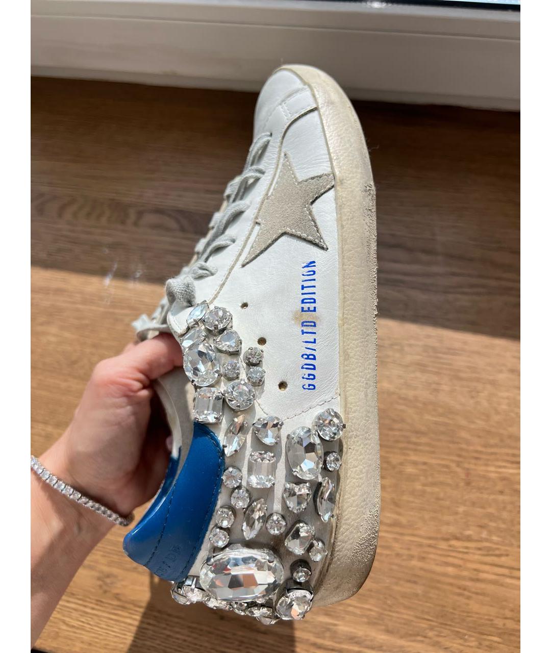 GOLDEN GOOSE DELUXE BRAND Белые кожаные кеды, фото 7