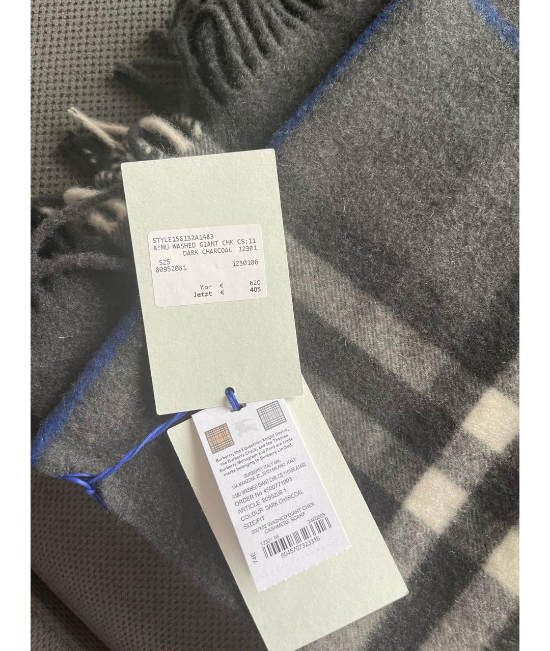 BURBERRY Кашемировый шарф, фото 4