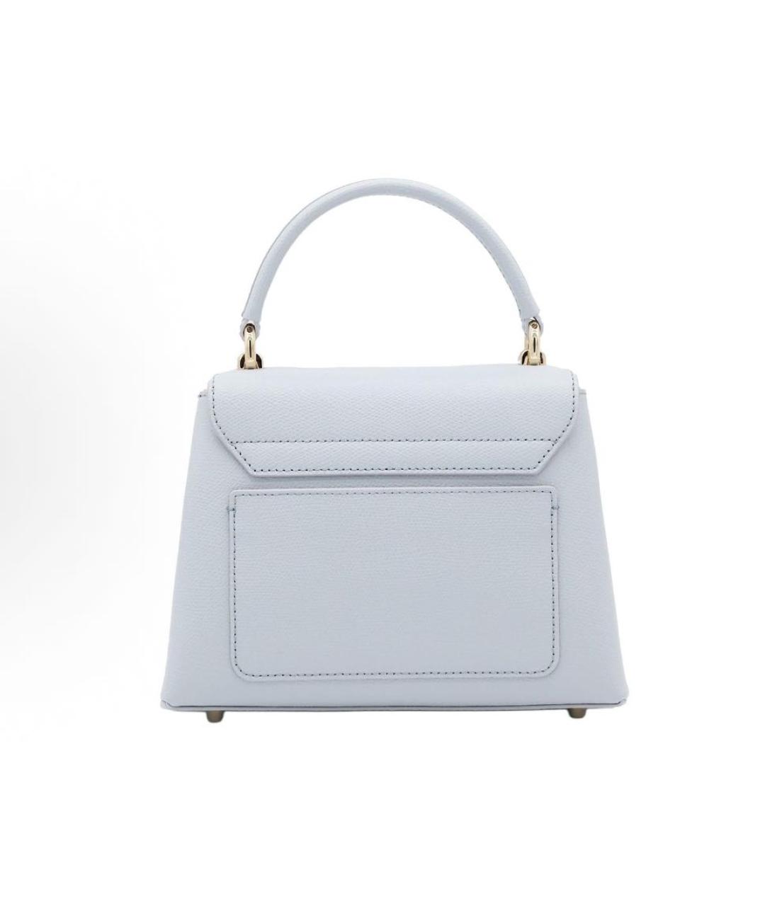 FURLA Голубая кожаная сумка через плечо, фото 2