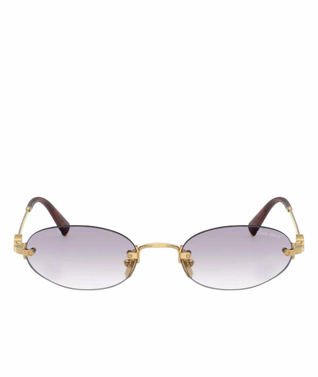 MIU MIU Металлические солнцезащитные очки, фото 1