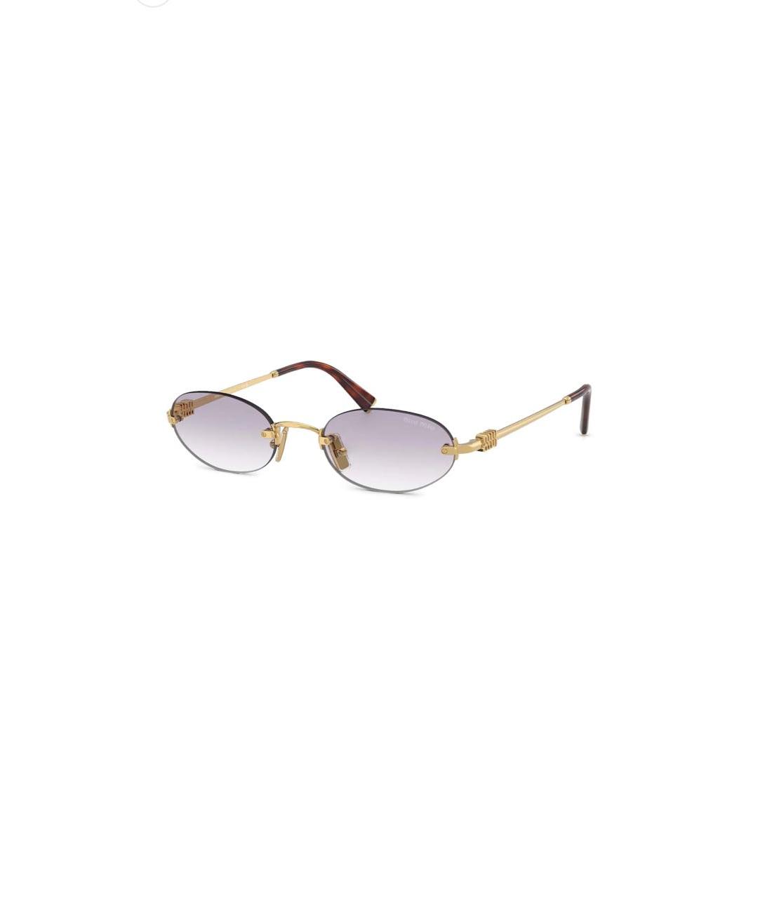 MIU MIU Металлические солнцезащитные очки, фото 2