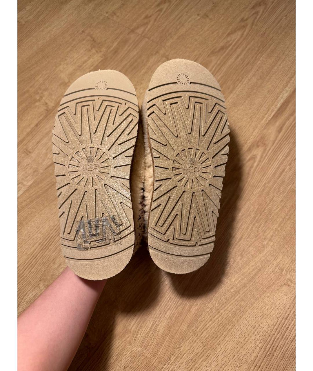 UGG AUSTRALIA Бежевые ботинки, фото 4