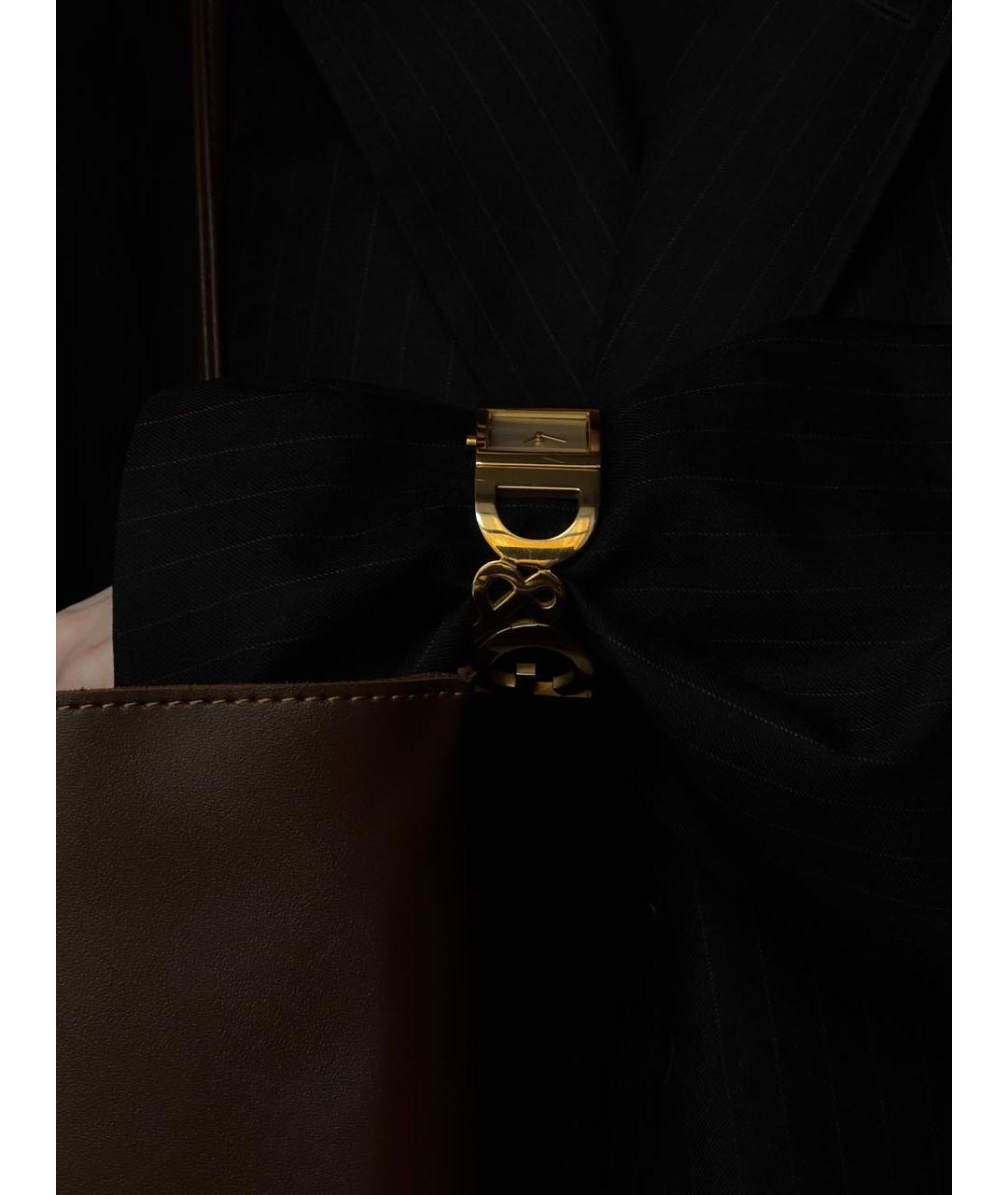 DOLCE&GABBANA Золотые металлические часы, фото 6