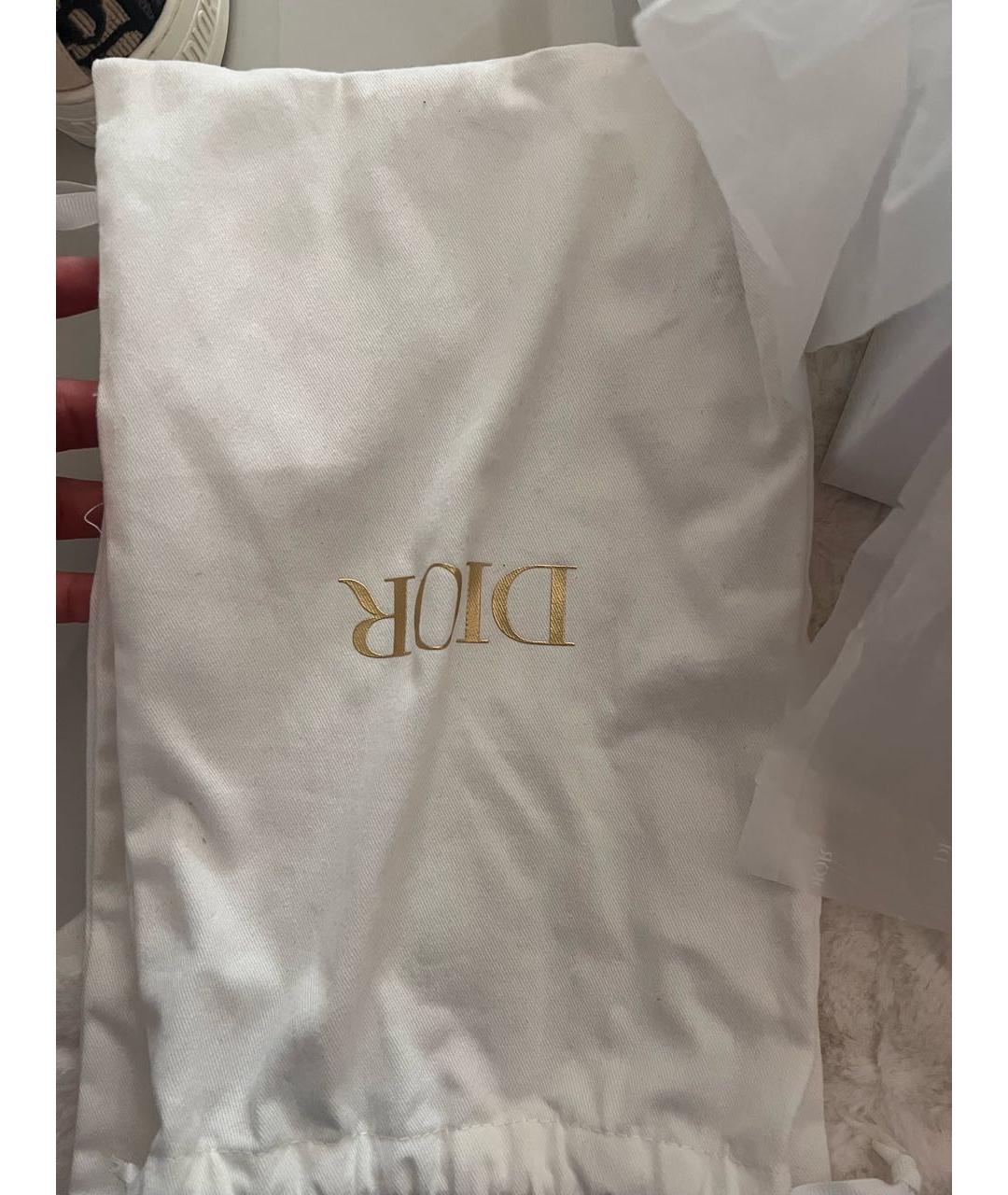 CHRISTIAN DIOR Темно-синие текстильные кроссовки, фото 6