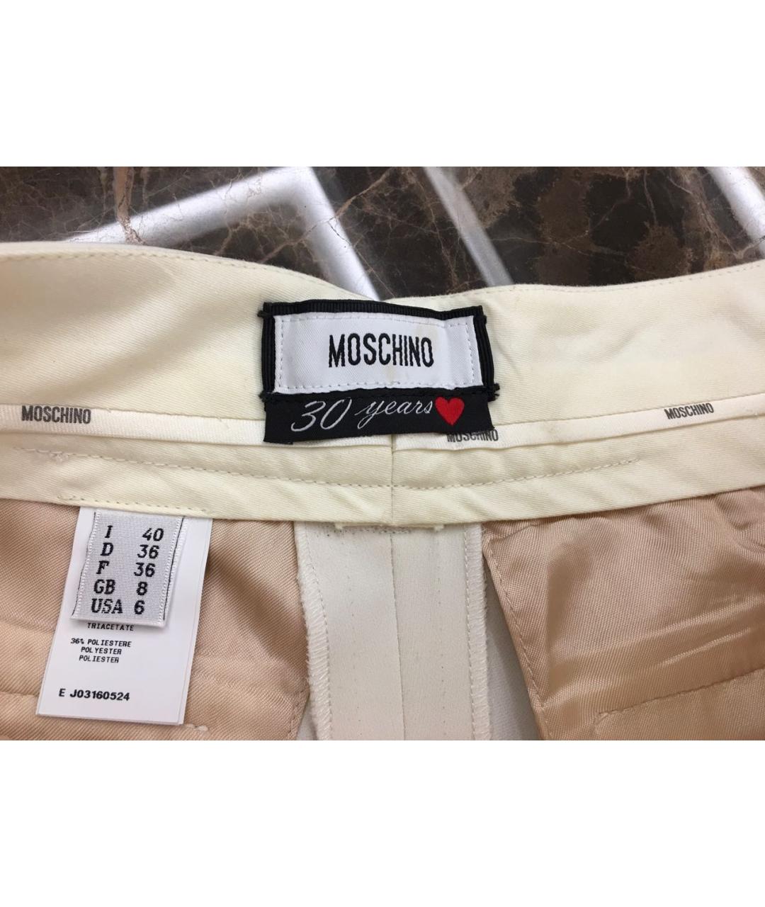 MOSCHINO Белые шорты, фото 4