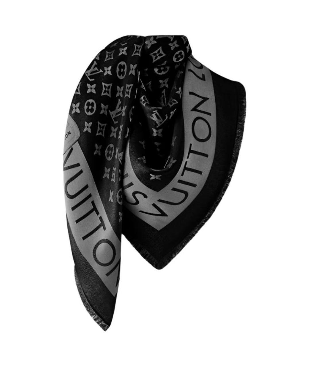 LOUIS VUITTON Черный платок, фото 1