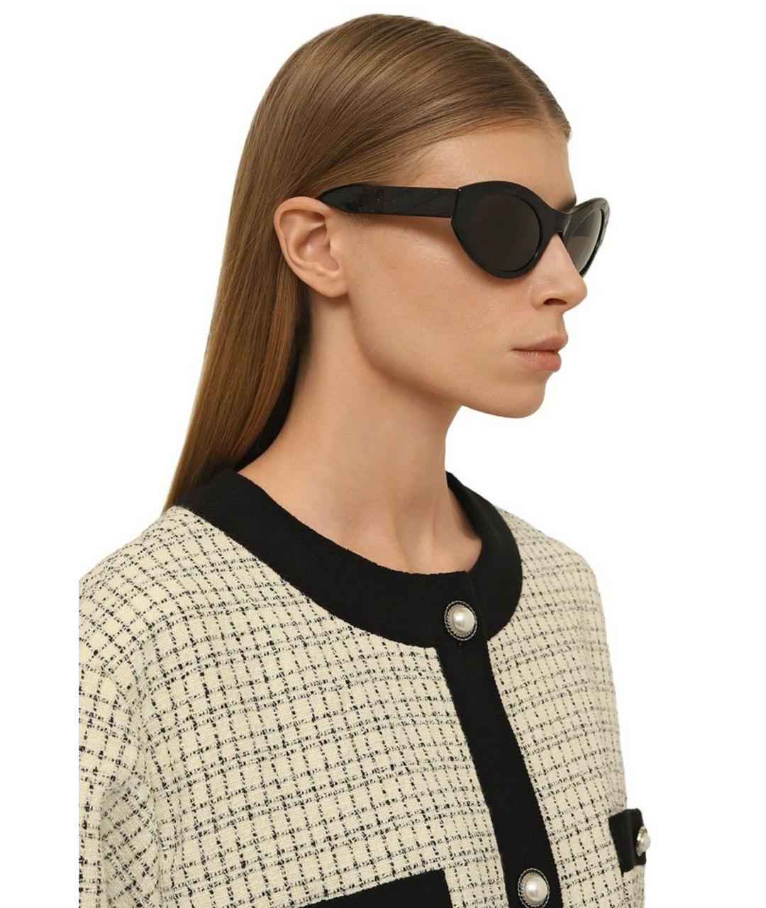 BALENCIAGA Черные пластиковые солнцезащитные очки, фото 5