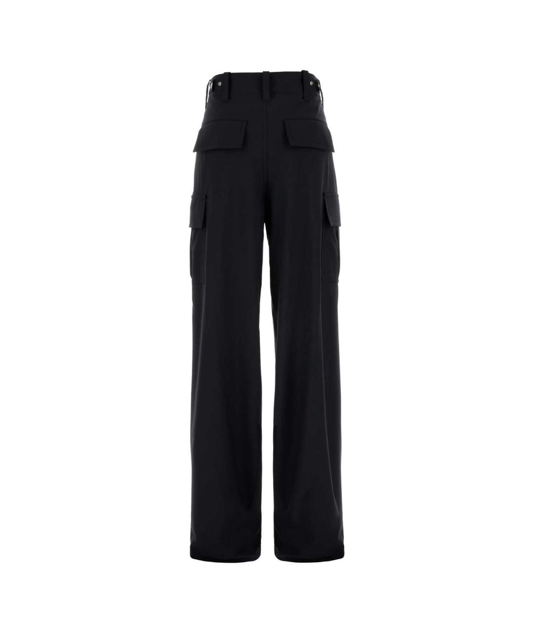 BOTTEGA VENETA Темно-синие шерстяные прямые брюки, фото 2