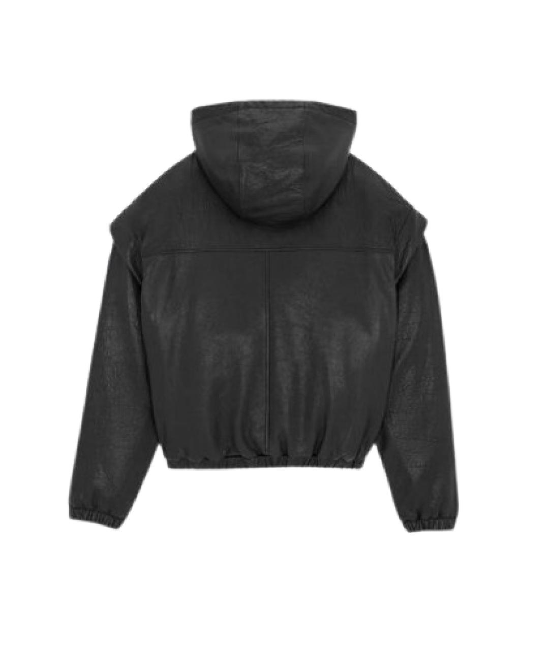 SAINT LAURENT Черная кожаная куртка, фото 2