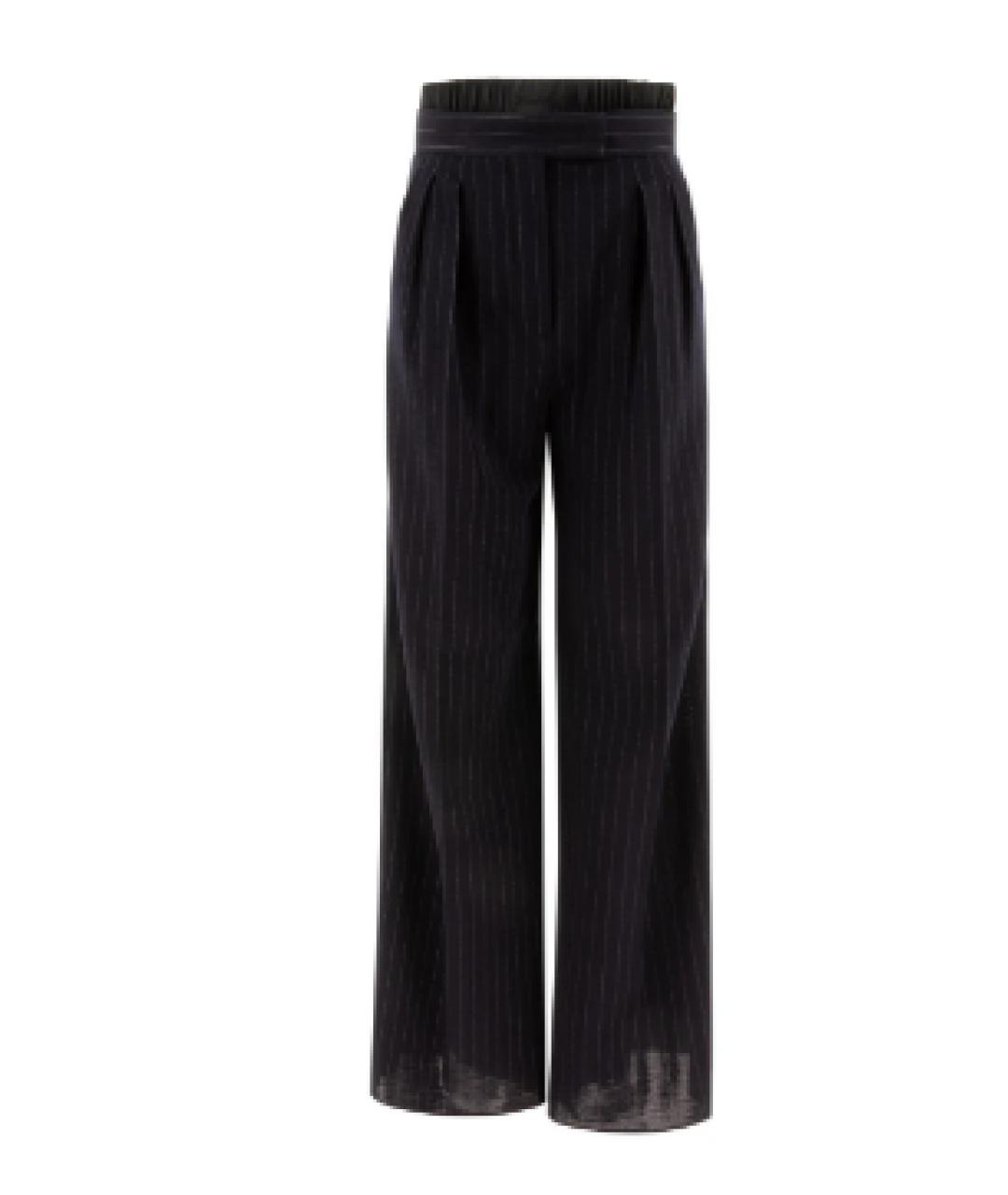 MAX MARA Черные прямые брюки, фото 1