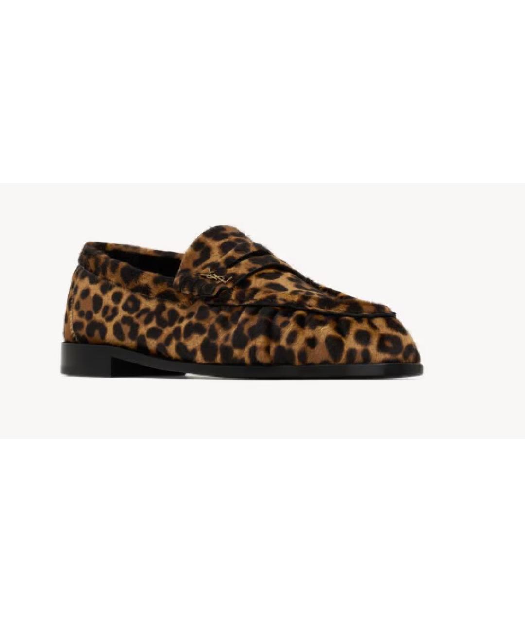 SAINT LAURENT Мульти кожаные лоферы, фото 2