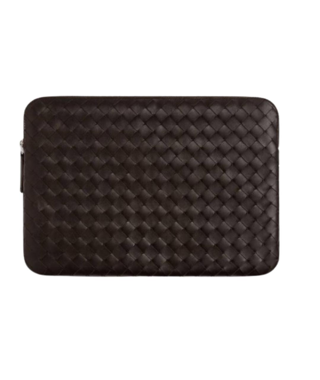 BOTTEGA VENETA Коричневая кожаная папка для документов, фото 1