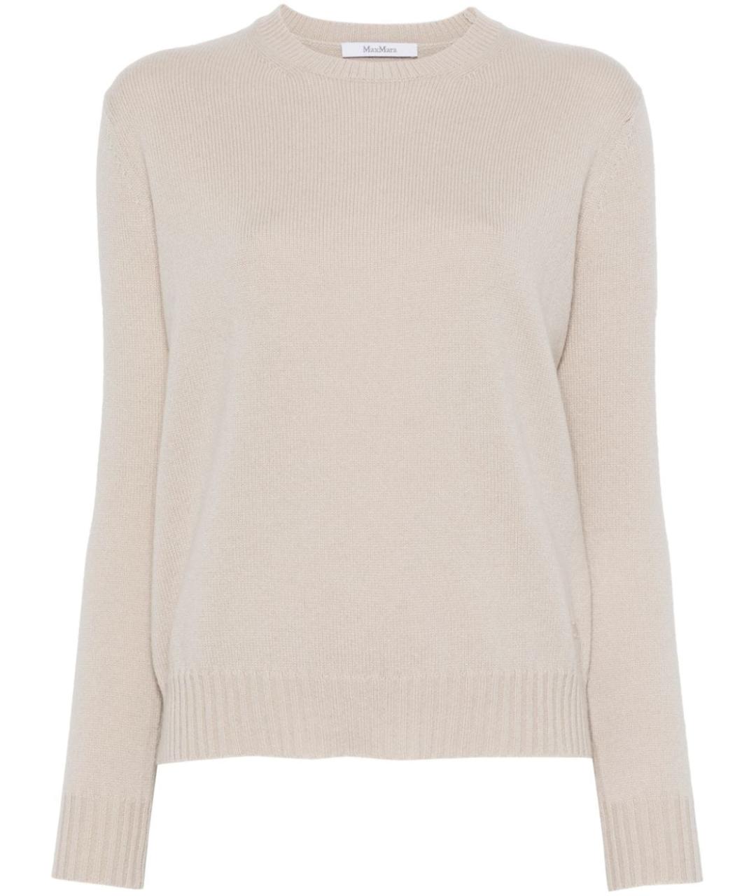 MAX MARA Бежевый джемпер / свитер, фото 1