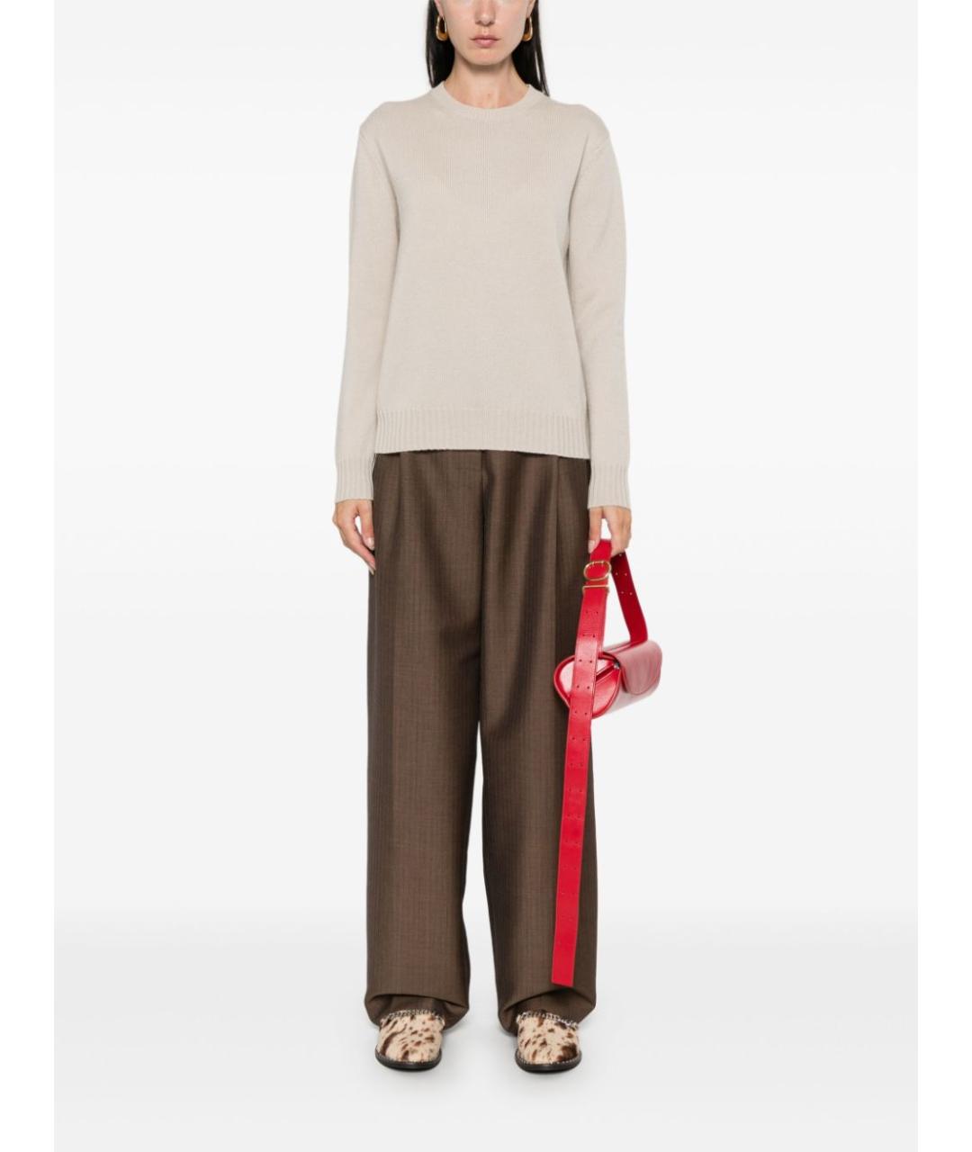 MAX MARA Бежевый джемпер / свитер, фото 5