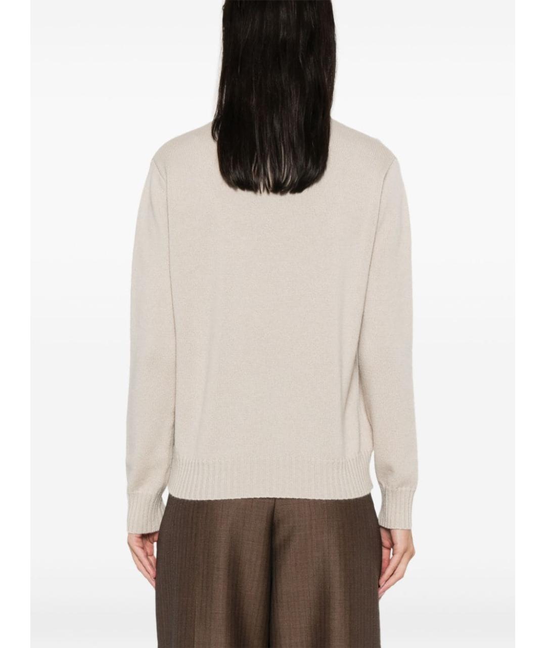 MAX MARA Бежевый джемпер / свитер, фото 3
