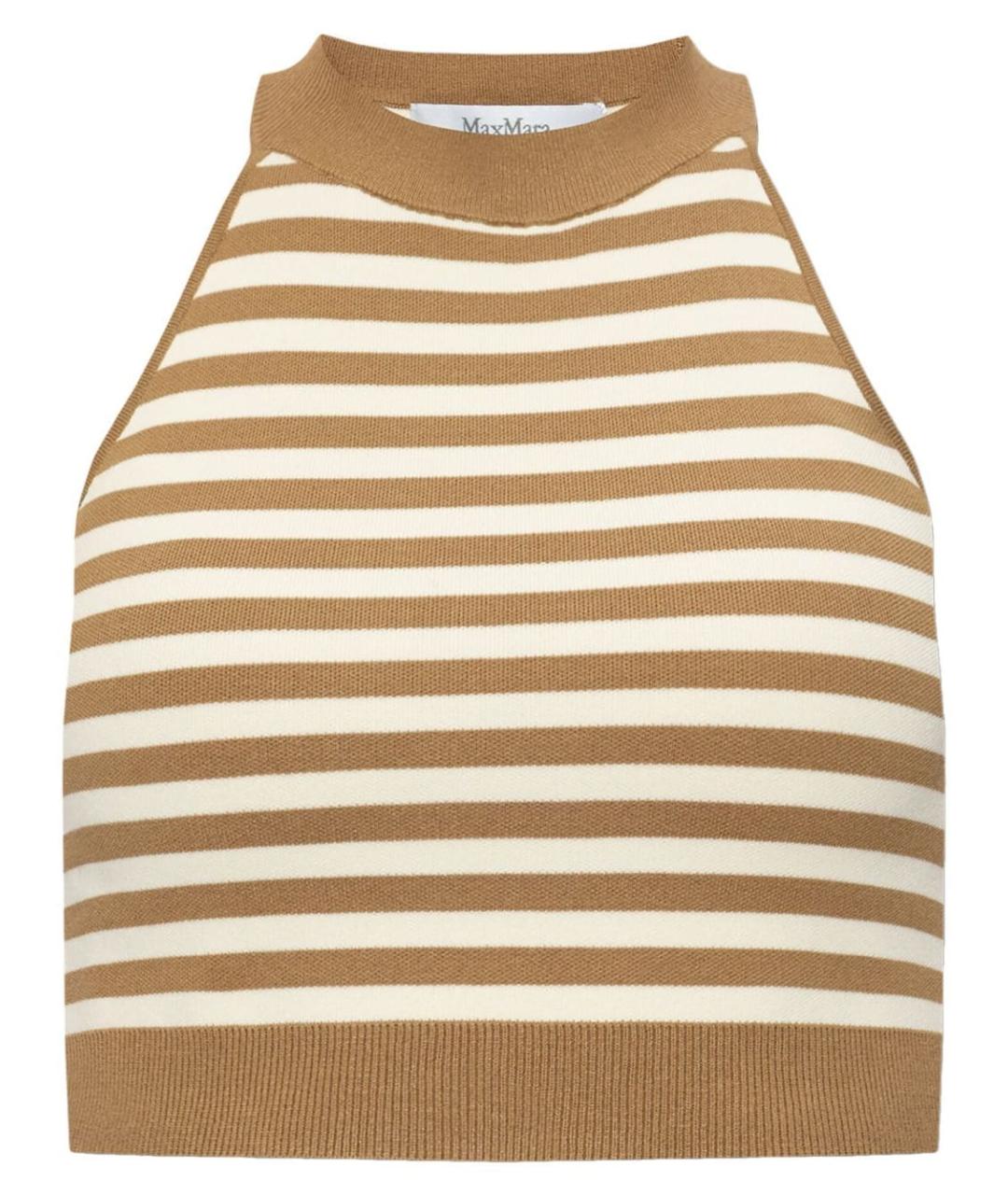 MAX MARA Бежевая майка, фото 1