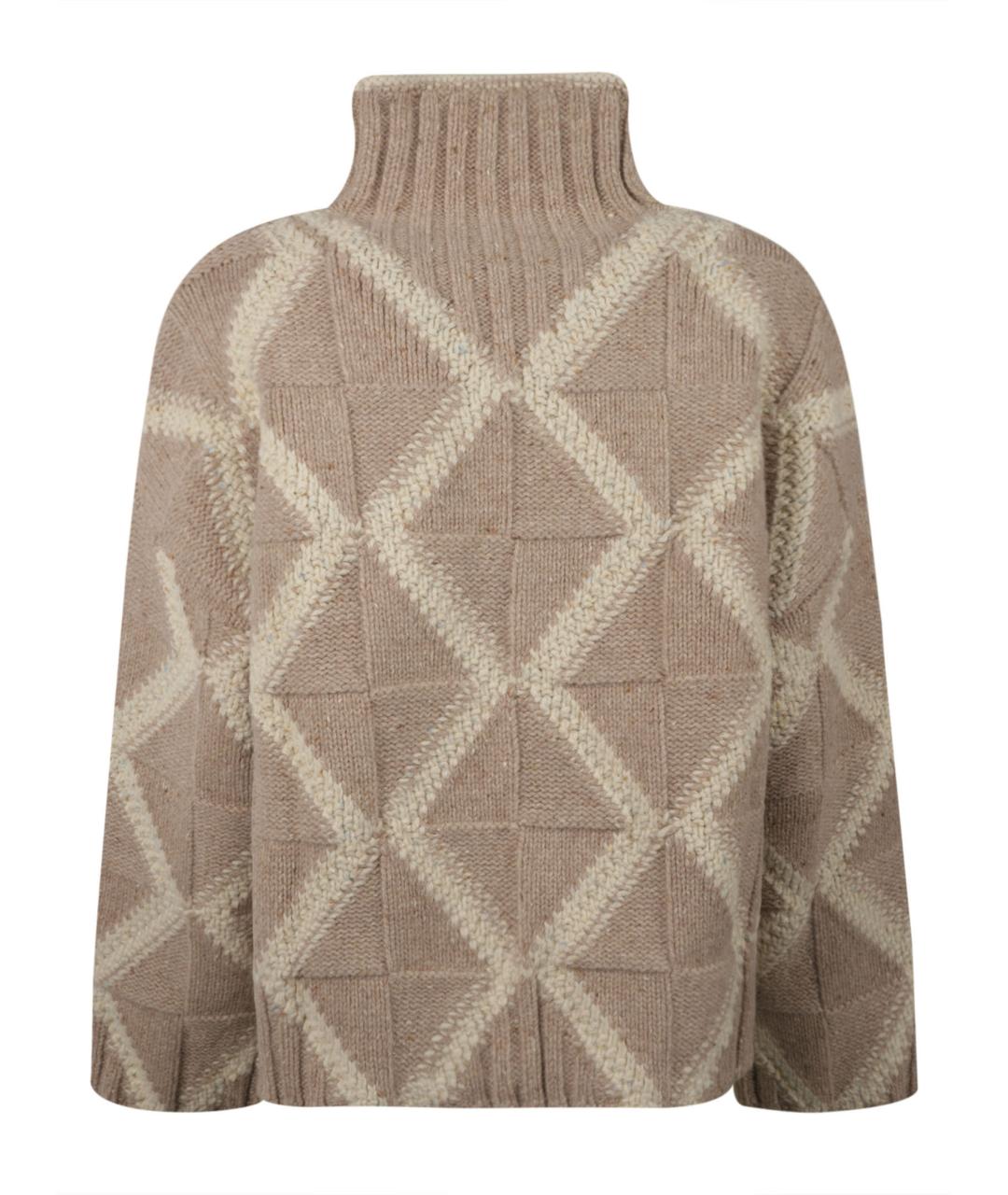 BOTTEGA VENETA Бежевый джемпер / свитер, фото 2