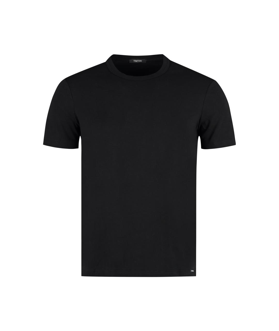 TOM FORD Черная хлопковая футболка, фото 1